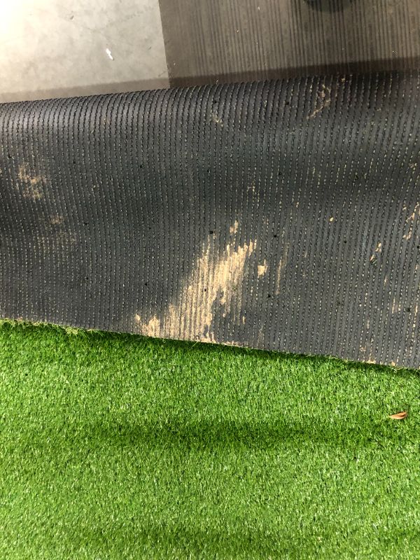 Photo 3 of ***USED - DIRTY - NO PACKAGING - SEE PICTURES***
ZGR Artificial Garden Grass 4 ft x 6 ft Premium Lawn Turf, Realistic Fake Grass, Synthetic Turf, Thick Pet Turf, Fake Faux Grass Rug with Drainage Holes Indoor/Outdoor Landscape Customized Available 4 ft x 