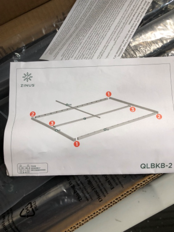 Photo 3 of (see all images) Zinus Gulzar Easy Assembly Quick Lock 1.6 Inch Bunkie Board / Bed Slat Replacement, Queen