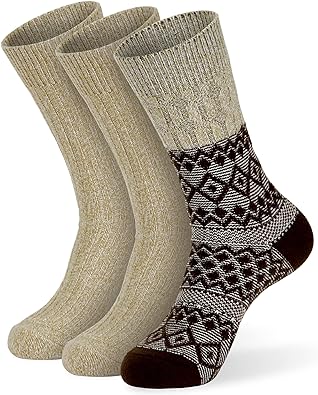 Photo 1 of MONFOOT Women's and Men's 2-3 Pack Super Soft Warm Fuzzy Cozy Slipper Crew Socks