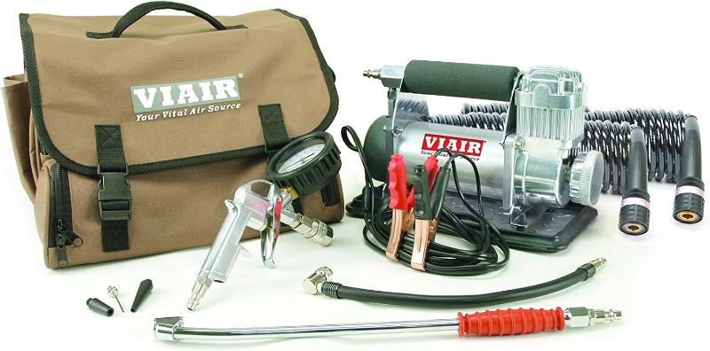 Photo 1 of Viair 400P - 40047 RV Automatic Portable Compressor Kit, Tire Pump, Truck/SUV Tire Inflator, Silver, For up To 35 Inch Tires