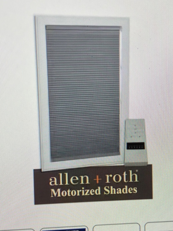 Photo 1 of ***USED - LIKELY MISSING PARTS - UNABLE TO VERIFY FUNCTIONALITY***
allen + roth 29-in x 72-in Gray Room Darkening Blackout Cordless Motorized Cellular Shade