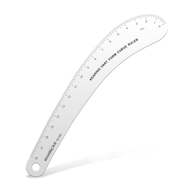 Photo 1 of KEARING 18inch French Curve Ruler Vary Form Curve Ruler, Hip Measuring Curve Aviation Quality Aluminum Fashion Designer's Ruler