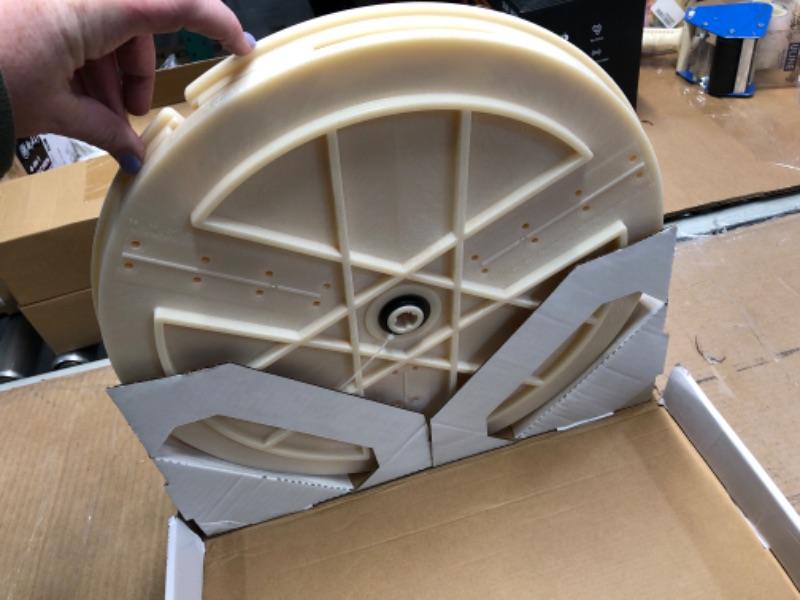 Photo 1 of DYRABREST Portable Pottery Machine Turntable Clamp Pottery, Ceramic Pottery Trimming Turntable Tools Sculpting Clamp Repair Tools for Ceramic Beginners Professionals (White)