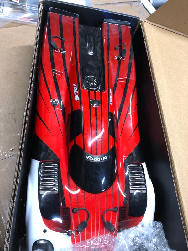 Photo 3 of AMORIL 1/10 AK-917 Fast RC Cars for Adults, Top Speed 60 KM/H On-Road RTR Supercar with 80A Brushed ESC,550 13T Motor and 1 * 3300 mah Battery, Red Red 1:10