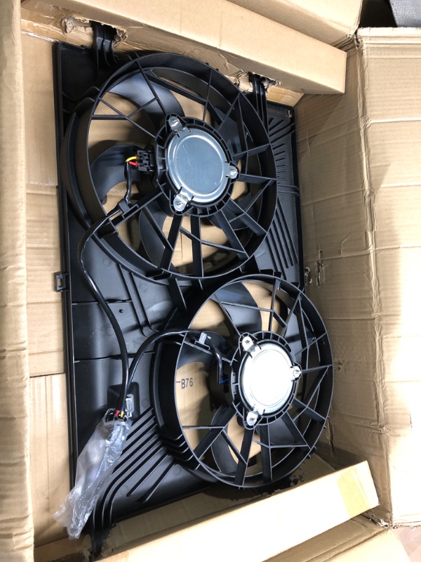 Photo 1 of A-Premium Engine Radiator Cooling Fan Assembly Compatible with Select Chevrolet & GMC & Buick & Saturn Models - Traverse 2009-2017, Acadia 2007-2016, Acadia Limited 2017, Enclave 2008-2017, Outlook