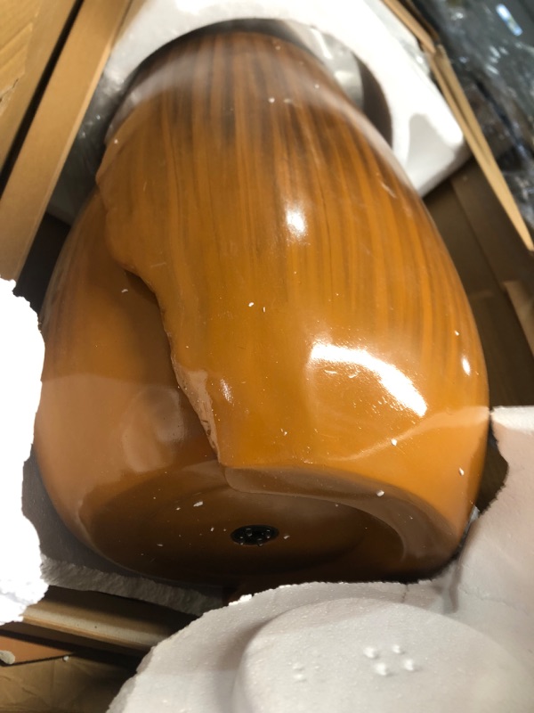 Photo 1 of ***NON REFUNDABLE NO RETURNS SOLD AS IS**PARTS ONLY****READ NOTES**Alpine Corporation Alpine Corporation 33" Tall Water Jar Fountain with LED Light, Brown Brown Fountain
