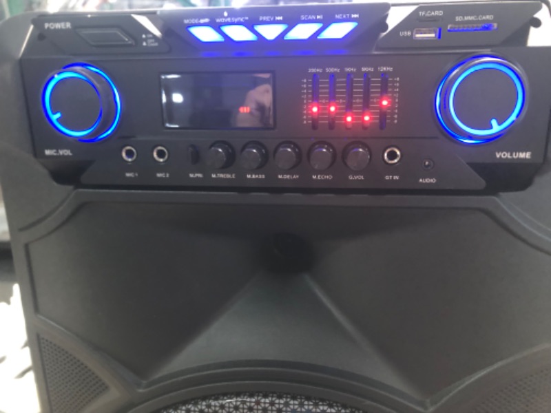 Photo 2 of Dolphin SP-1500RBT High Power 15" Woofer w/Loud & DEEP BASS | Portable Party Bluetooth Speaker with Sound Activated Lights