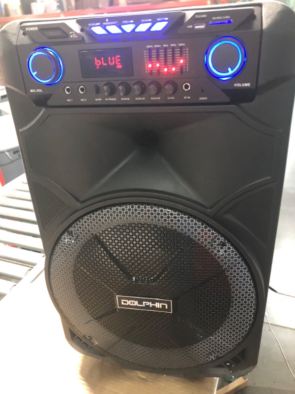 Photo 4 of Dolphin SP-1500RBT High Power 15" Woofer w/Loud & DEEP BASS | Portable Party Bluetooth Speaker with Sound Activated Lights