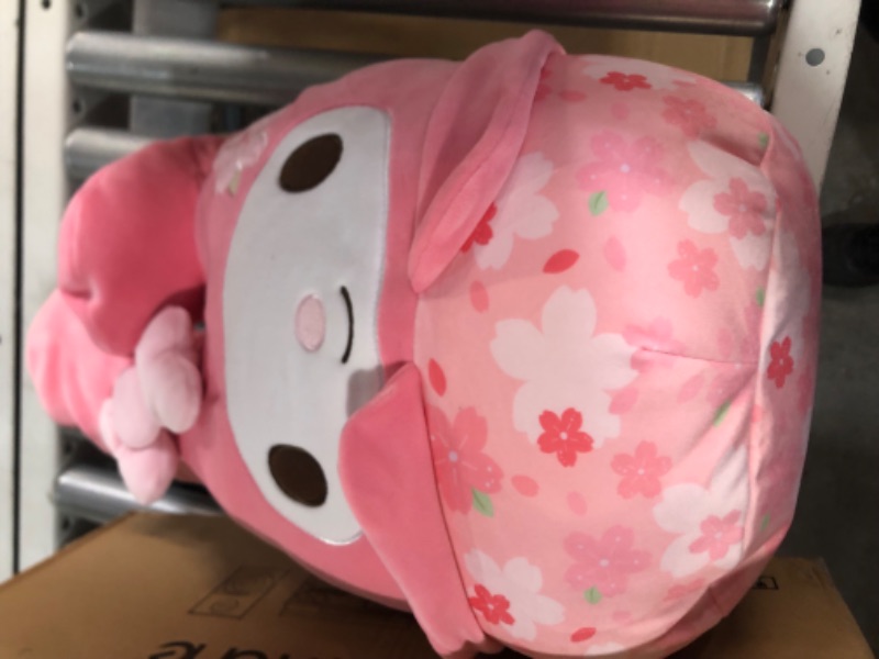 Photo 2 of Squishmallows Original Sanrio 14-Inch My Melody Floral Print Plush - Medium-Sized Ultrasoft Official Jazwares Plush Pink My Melody