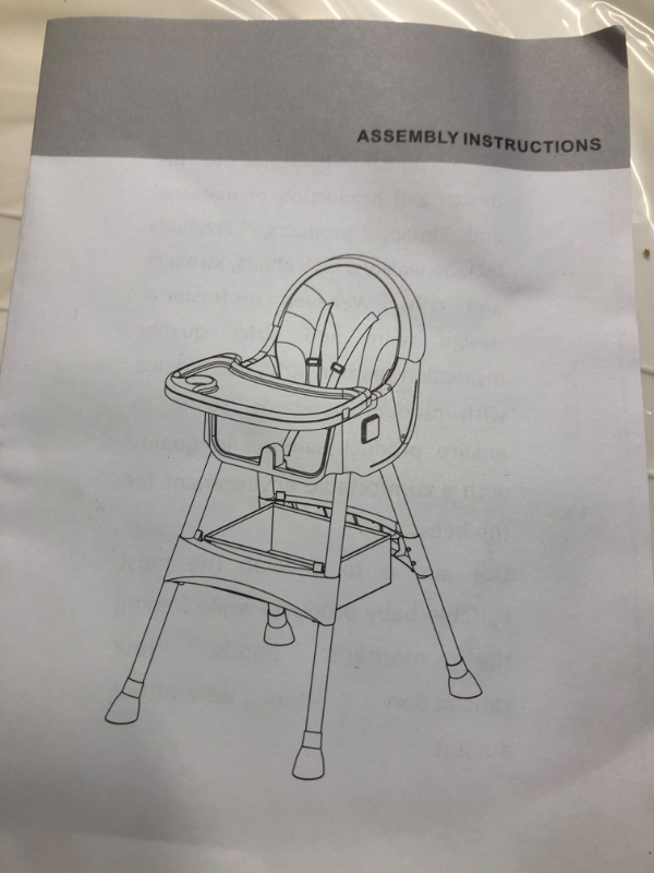 Photo 3 of Boyro Baby 4-in-1 Baby High Chair, High Chairs for Babies and Toddlers with Removable Tray and Adjustable Backrest & Height, GREEN