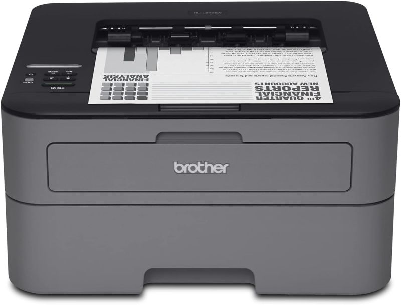 Photo 1 of Brother HLL2305W Compact Mono Laser Single Function Printer with Wireless and Mobile Device Printing (RHLL2305W) (Renewed)