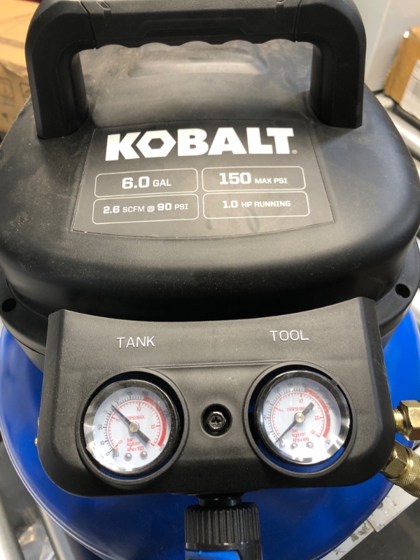 Photo 4 of Kobalt 3-Gallon Portable 150-PSI Electric Hot Dog Air Compressor