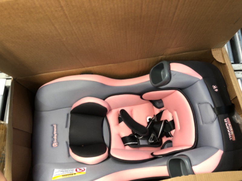 Photo 3 of Baby Trend Trooper 3-in-1 Convertible Car Seat, Quartz Pink