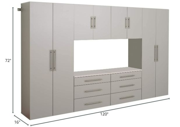 Photo 6 of (NON-REFUNDABLE) HangUps Storage Cabinet Light Gray Set I - 6pc Cabinet