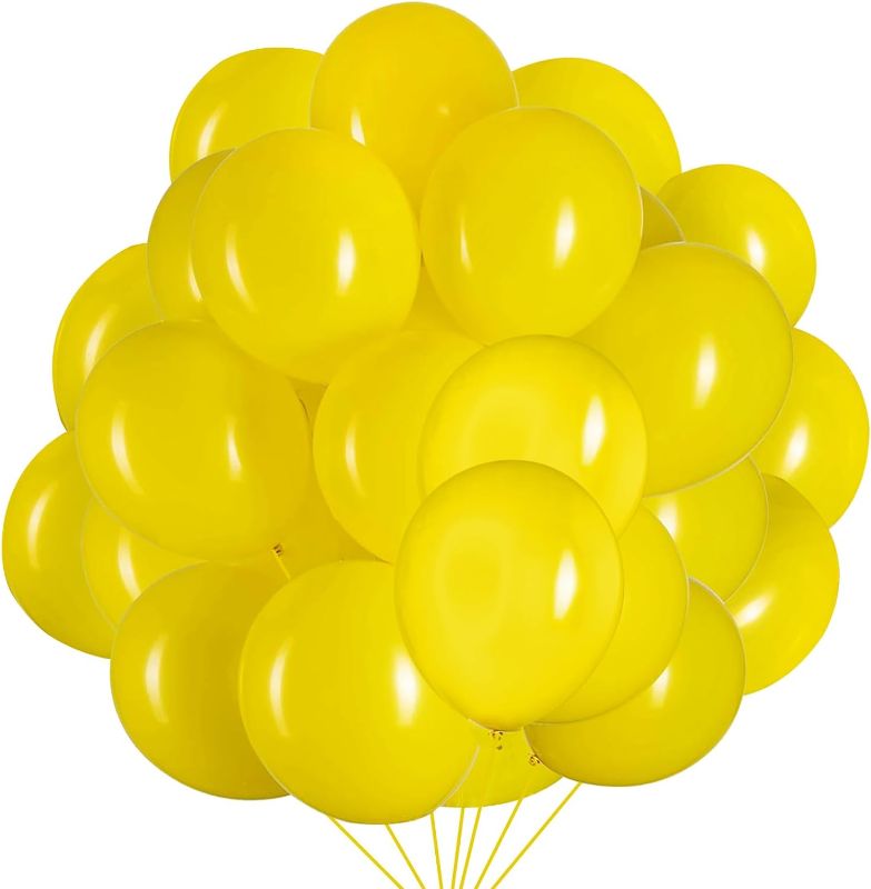 Photo 1 of **BUNDLE OF 2 (NON REFUNDABLE)**
Yellow Balloons Latex Party Balloons 120pcs 12 Inch Helium Balloons