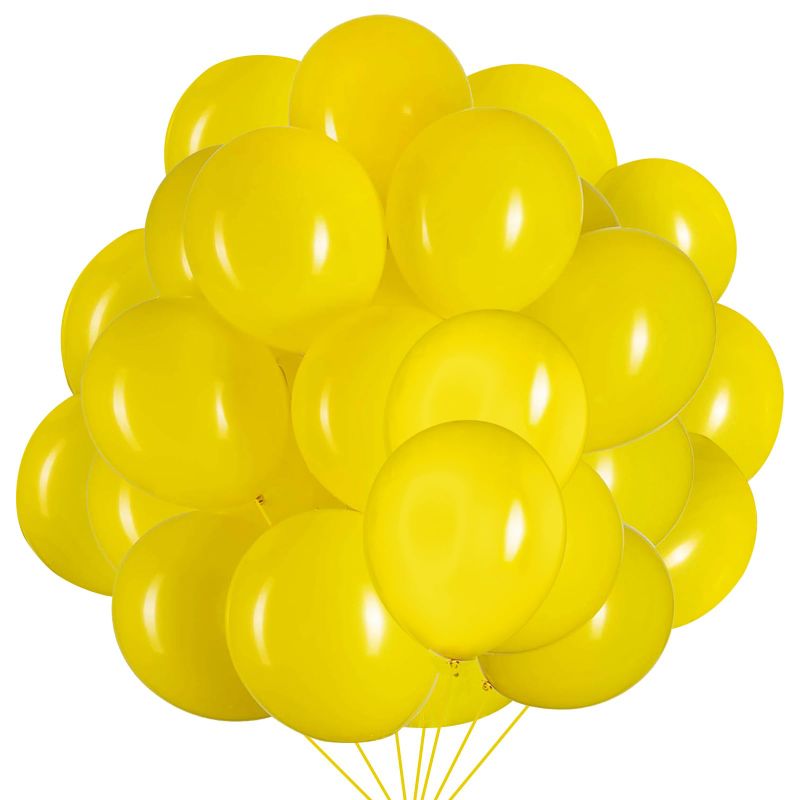 Photo 1 of **BUNDLE OF 2 (NON REFUNDABLE)**
Yellow Balloons Latex Balloons 120pcs 12 Inch Helium Balloons