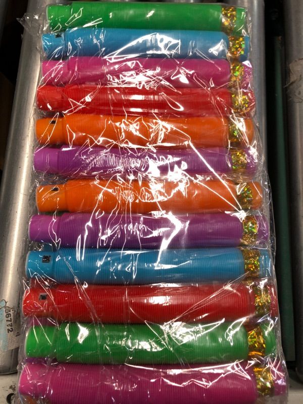 Photo 1 of 24 Pack Large Glow Sticks - LED Light Up Fidget Pop Tubes