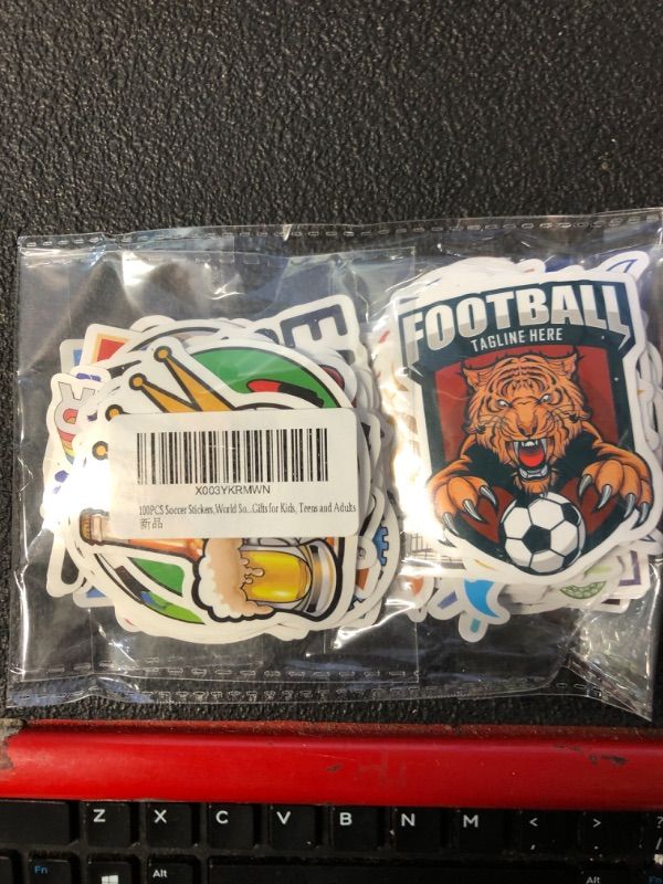 Photo 2 of **BUNDLE OF 3 (NON REFUNDABLE)**
100PCS Soccer Stickers, World Soccer Cup Stickers Pack