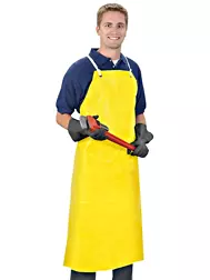 Photo 1 of **General post and photo for reference**
100 pack of PE aprons yellow 