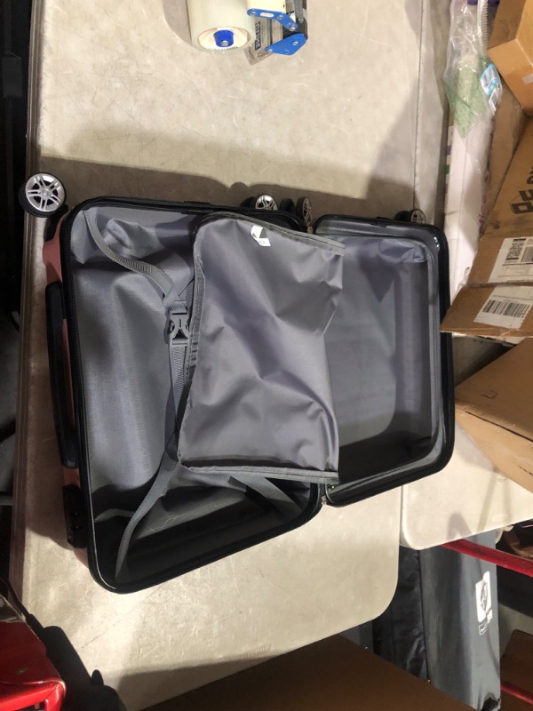 Photo 4 of ***USED - LIKELY MISSING PARTS - UNABLE TO VERIFY FUNCTIONALITY***
Kono 20'' Carry on Luggage Lightweight with Spinner Wheel TSA Lock Hardside Luggage Airline Approved Carry on Suitcase Nude/Rose Gold