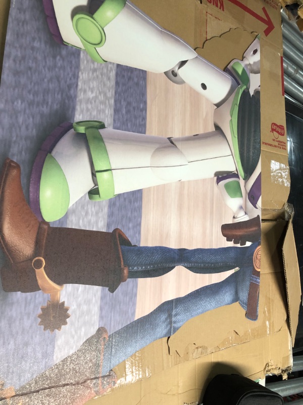 Photo 3 of **General post and photo for reference**
Large cardboard cut out of buzz lightyear and woody 