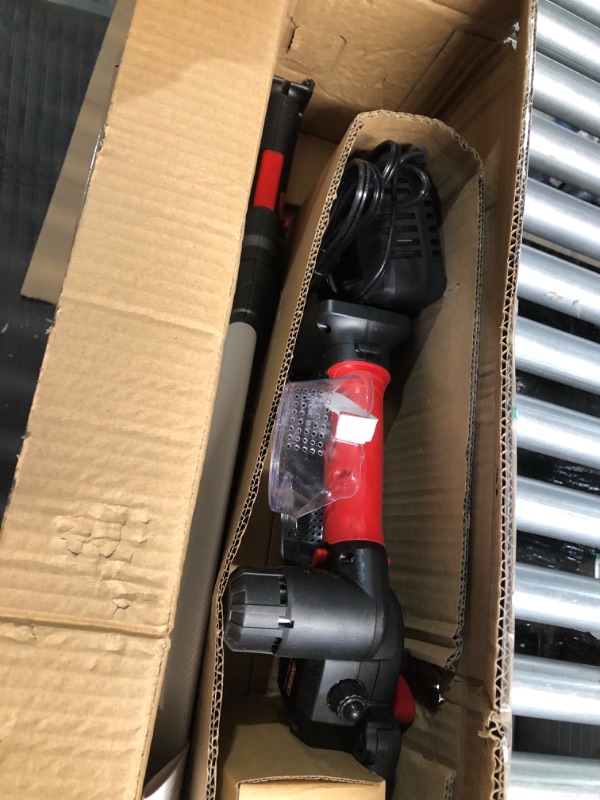 Photo 3 of MZK 2-in-1 Cordless Pole Saw & Mini Chainsaw with 3 Replacement Chain, 20V Battery Pole Chainsaw, 4.5" Cutting Capacity, 13ft Reach Pole Saw for Tree Trimming(Battery and Fast Charger Included)