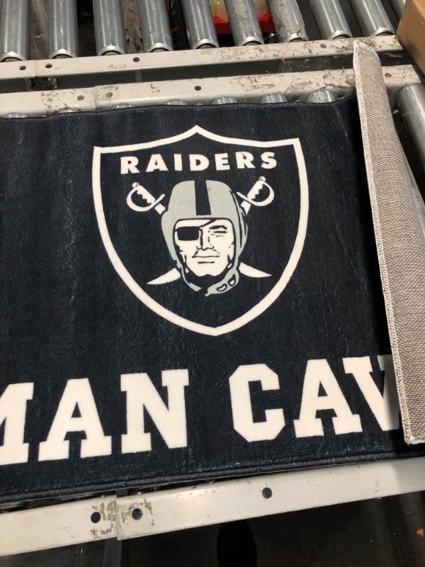 Photo 2 of **SIGNS OF LIGHT USE (SEE PHOTOS)**
NFL - Oakland Raiders Man Cave Starter Rug 19"x30"