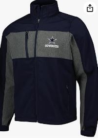 Photo 1 of dunbrooke Men's NFL Apprentice Full-Zip Hoodie Dallas Cowboys 3X-Large Dallas Cowboys, Navy