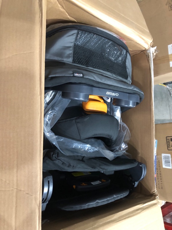 Photo 5 of ***USED - LIKELY MISSING PARTS - UNABLE TO VERIFY FUNCTIONALITY***
Chicco Bravo 3-in-1 Trio Travel System, Quick-Fold Stroller with KeyFit 30 Infant Car Seat and base | Camden/Black