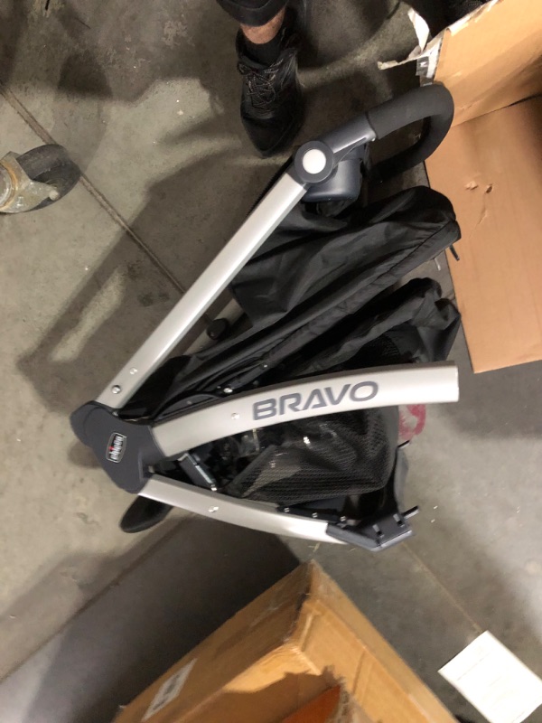 Photo 4 of ***USED - LIKELY MISSING PARTS - UNABLE TO VERIFY FUNCTIONALITY***
Chicco Bravo 3-in-1 Trio Travel System, Quick-Fold Stroller with KeyFit 30 Infant Car Seat and base | Camden/Black