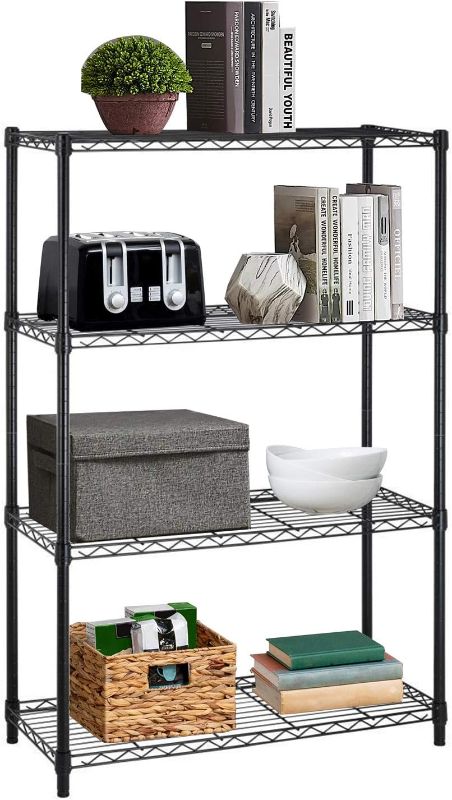 Photo 1 of 36 in w x54in 14 in Inch 4-Shelf Storage Shelves Heavy Duty Shelving Unit for Kitchen Metal Shelves Garage Organizer Wire Rack Shelving Storage Unit Shelf Adjustable Utility NSF Certification Commercial