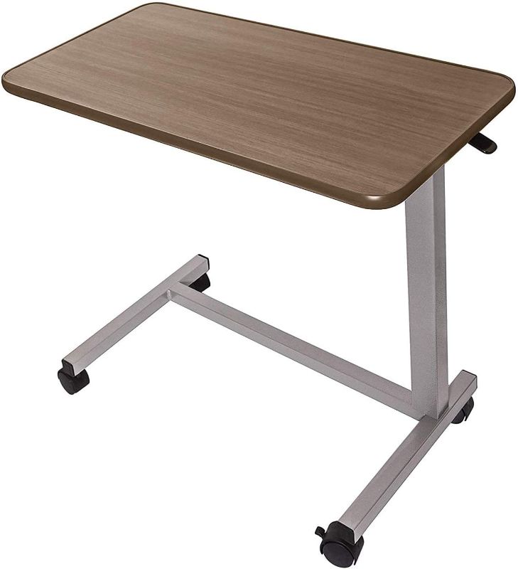 Photo 1 of ***MISSING BOLTS AND WHEELS****Vaunn Adjustable Overbed Bedside Table with Wheels (Hospital and Home Use)