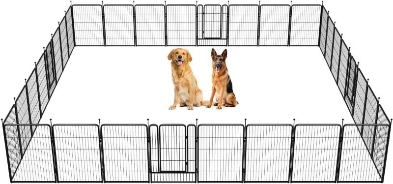 Photo 1 of ***PARTS ONLY***FXW Rollick Dog Playpen Outdoor,32 Panels 40" Height Dog Fence Exercise Pen with Doors for Large/Medium Dogs, Pet Puppy Playpen for RV, Camping, Yard