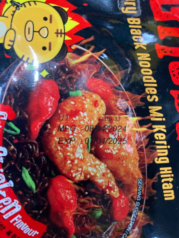 Photo 2 of ***EXP 07/04/2025*** Daebak Ghost Pepper Spicy Black Noodles Tik Tok Spicy Challenge Spicest Instant Noodle ever created, Authentic Spicy Recipe Hottest Pepper in the World Asmr (4 Packs Ghost Pepper Mie Goreng)