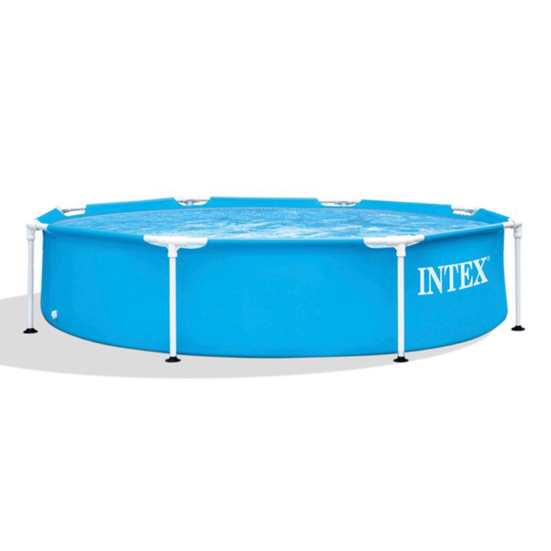 Photo 1 of ***FACTORY SEALED*** INTEX Round Metal Frame 8ft x 20in Above Ground Swimming Pool Set, Blue