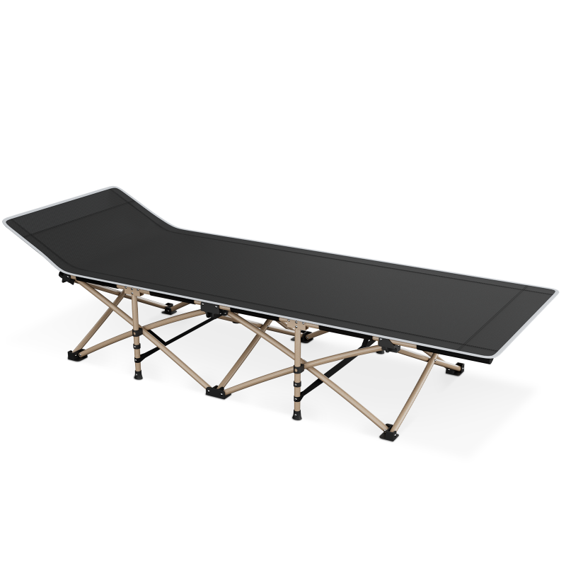 Photo 1 of  Folding Camping Cot, Portable Sleeping Cot Durable Lightweight Outdoor Bed 