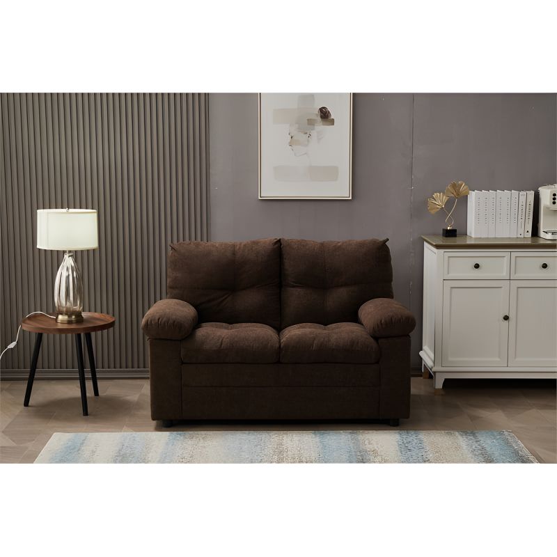 Photo 1 of ***STOCK PHOTO FOR REFERENCE ONLY STYLE MAY VARY*** SELF ASSEMBLEY BROWN COUCH FOR TWO LOVESEAT 