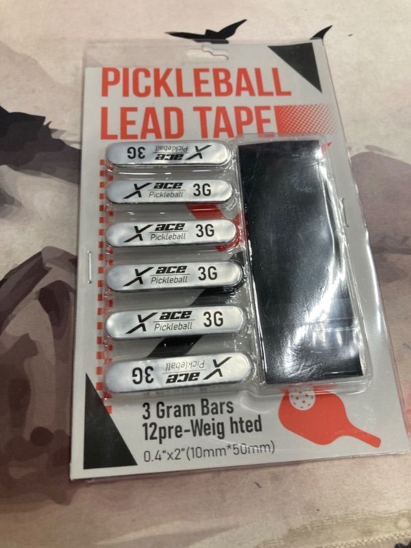 Photo 2 of iDock Lead Tape for Pickleball Paddles,Pickleball Lead Tape,12pcs Pickleball Lead Tape, Weighted 3g Lead Tape for Pickleball Paddles?White?