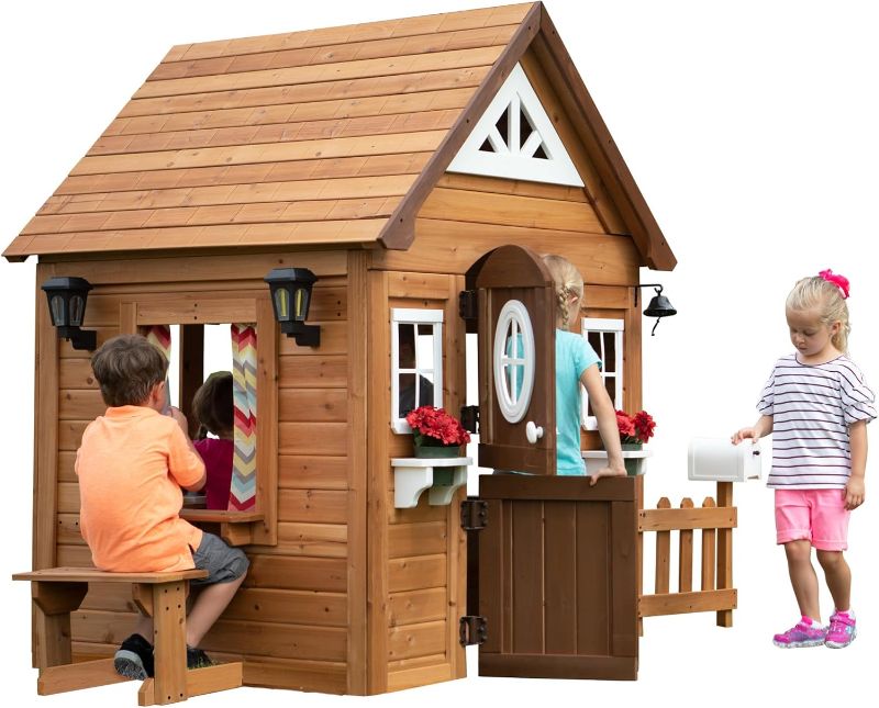 Photo 1 of Backyard Discovery Aspen Wooden Cedar Playhouse
