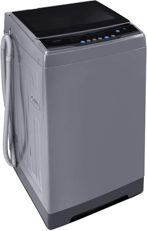 Photo 1 of 1.6 Cu.ft. Compact Portable Top Load Washer in Gray
