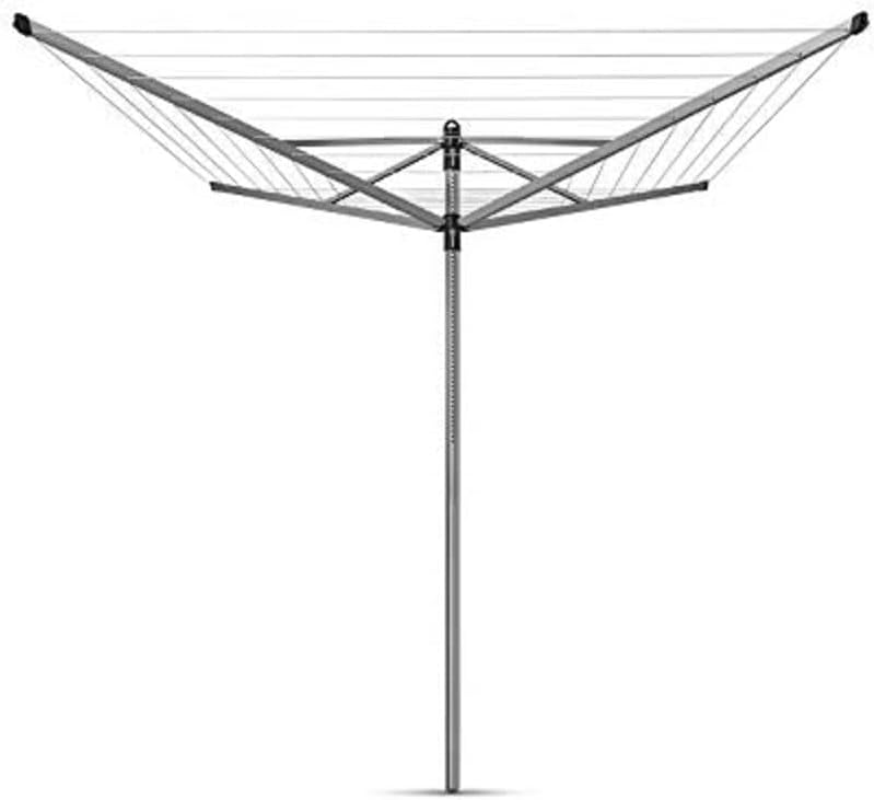 Photo 1 of 116.1 X 116.1 in. Topspinner Outdoor Rotary Clothesline with Ground Spike
