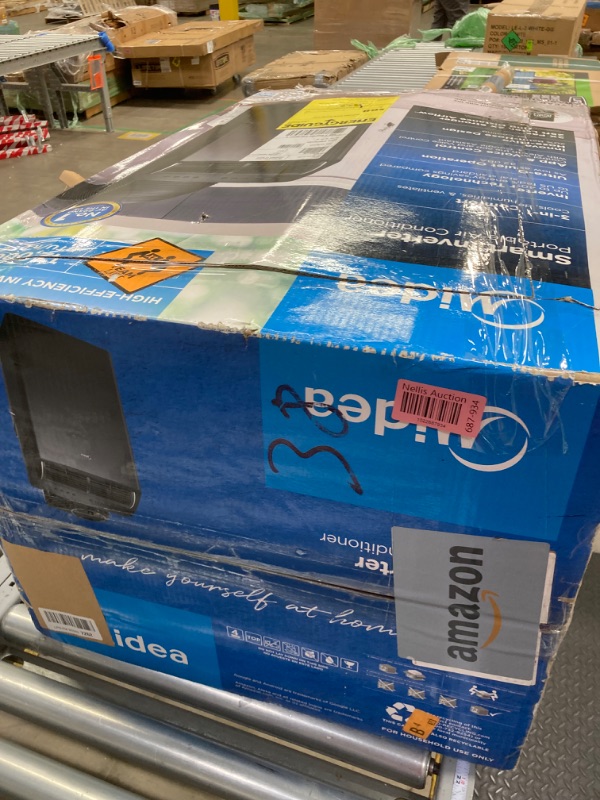 Photo 1 of Midea Duo 14,000 BTU (12,000 BTU SACC) High Efficiency Inverter, Ultra Quiet Portable Air Conditioner, Cools up to 550 Sq. Ft., Works with Alexa/Google Assistant, Includes Remote Control & Window Kit Black 14,000 BTU