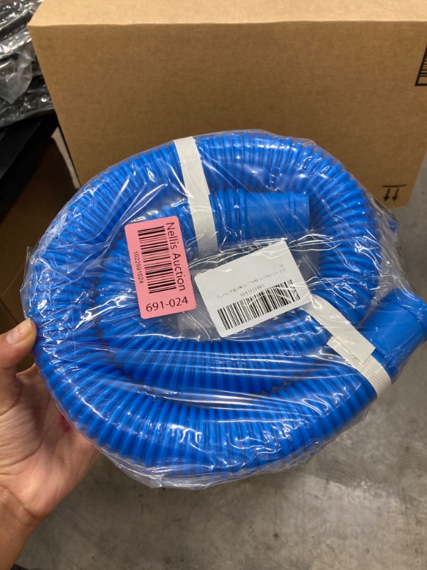 Photo 2 of 1-1/4 Inch x 3ft Above Ground Pools Replacement Hose for Pump 330 GPH, 530 GPH, and 1,000 GPH Compatible with Intex Coleman Summer Waves Pool Skimmer (Blue 1-1/4“by 3ft)