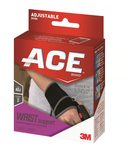 Photo 1 of 3M Ace Black Wrist Support 1 pk