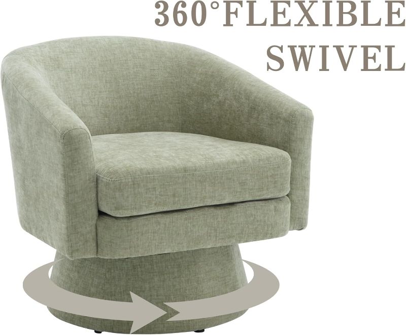 Photo 1 of ***(BOX 1 OF 2 )***(PHOTO SIMILAR TO ITEM)***
Green Swivel Accent Chairs 