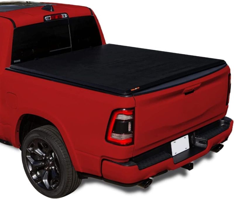 Photo 1 of LEER ROLLITUP | Fits 2019-2023 Ram 1500 - New Body Style - with 5.7' Bed | Soft Roll Up Truck Bed Tonneau Cover | 4R298 | Low-Profile, Sturdy, Easy 15-Minute Install (Black)
