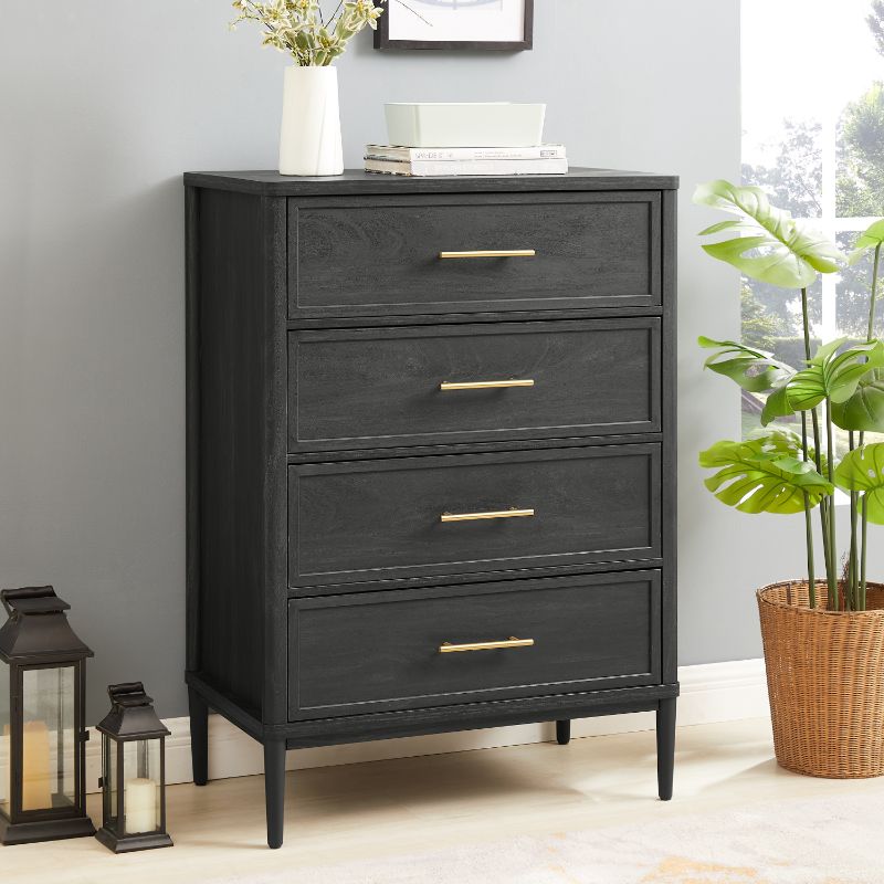 Photo 1 of Homfa 6 Drawer Vertical Dresser for Bedroom, Modern Chest of Drawers Wood Storage Cabinet for Living Room, Gray
