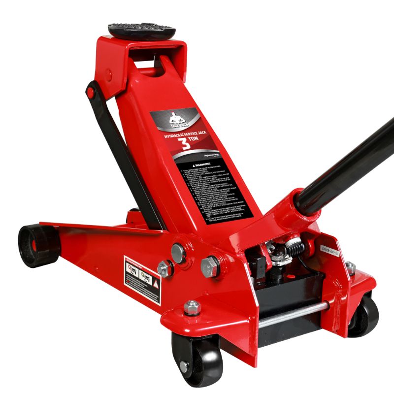 Photo 1 of 3 Ton Hydraulic Floor Jack with Quick Lift Pump Car Jack, (6,000 lb) Capacity,Red,W83025
