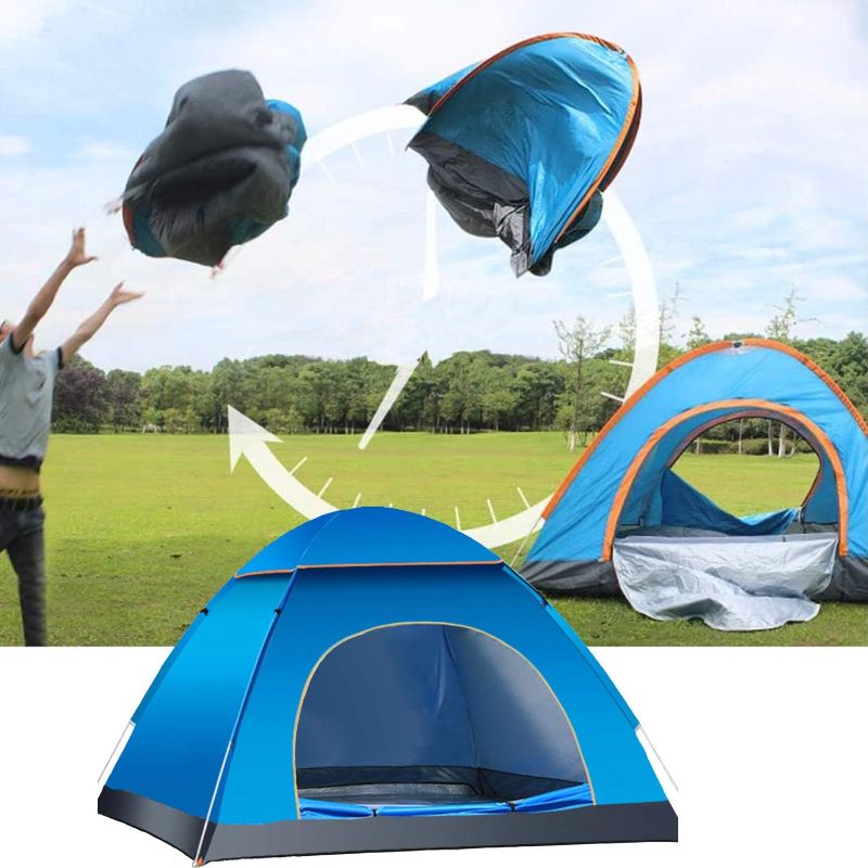 Photo 1 of 2 Person Instant Pop Up Lightweight Camping Tent, Outdoor Easy Set Up Automatic Family Travel Tent,Portable Backpacking Ultralight Waterproof Windproof Anti-UV Sun Shelter Tent…