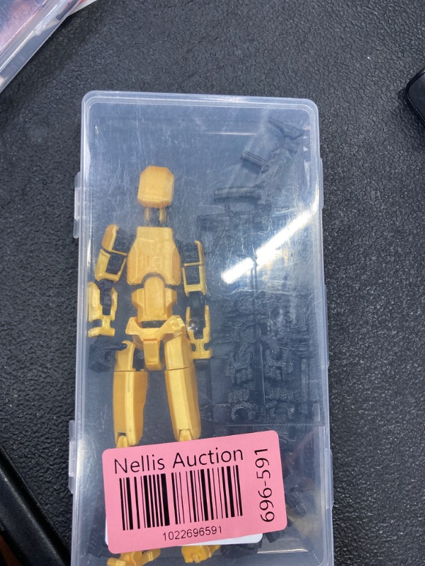 Photo 2 of (Assembed) 3D Printed 5.54'' Dummy13 Action Figure, Multi-Jointed Tian13, Articulated T13 Desktop Decoration,12 in 1 d13 Accessories Best Birthday Festival Gift (Golden)